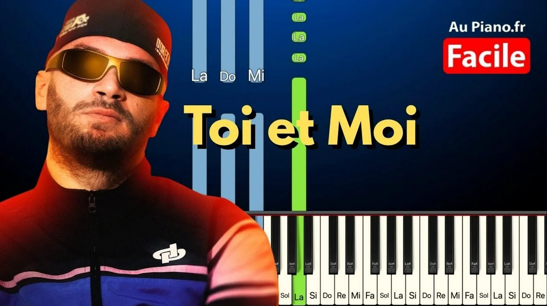 JuL Toi et moi | Tuto Piano FACILE Paroles Instru