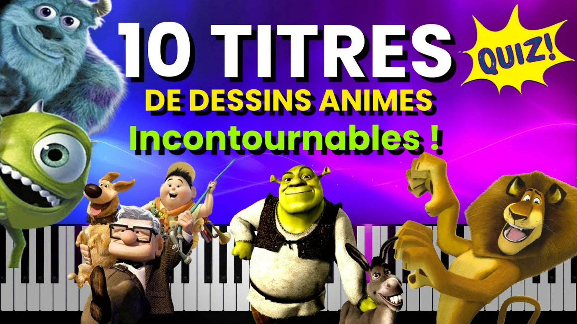 Retrouve les dessins animés au piano