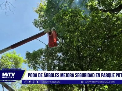 Más luz, más seguridad en Parque Potosí