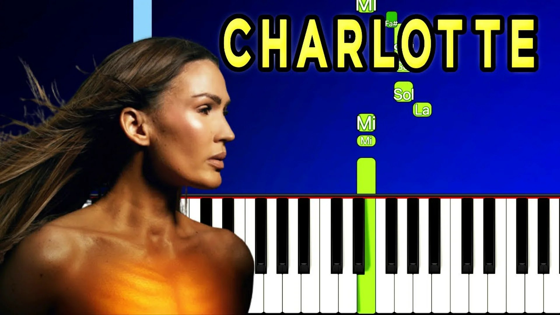 VITAA – Charlotte Audio Piano Cover Tutorial Karaoké Paroles