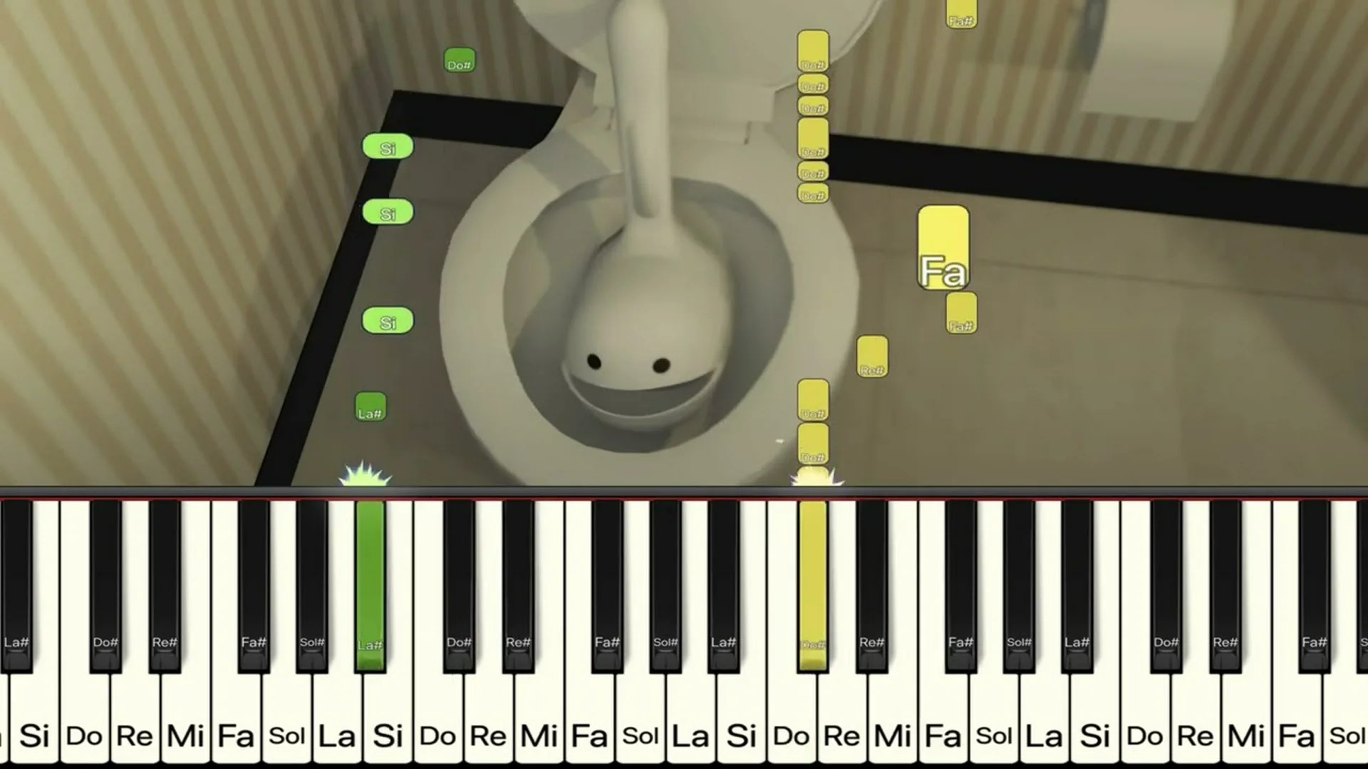 Skibidi Toilet Otamatone – Piano Tutorial FACILE