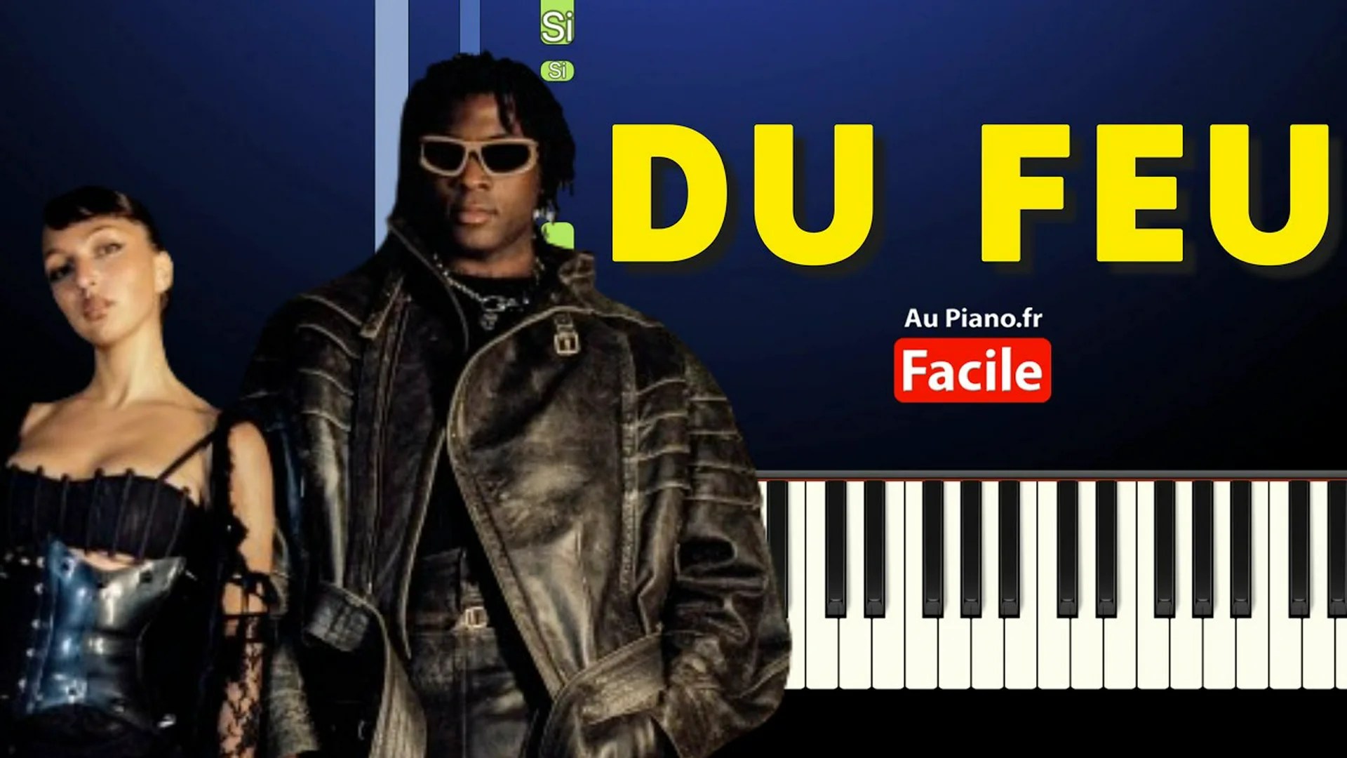 Eva ft. Damso – Du feu Piano Tutorial Karaoké Paroles