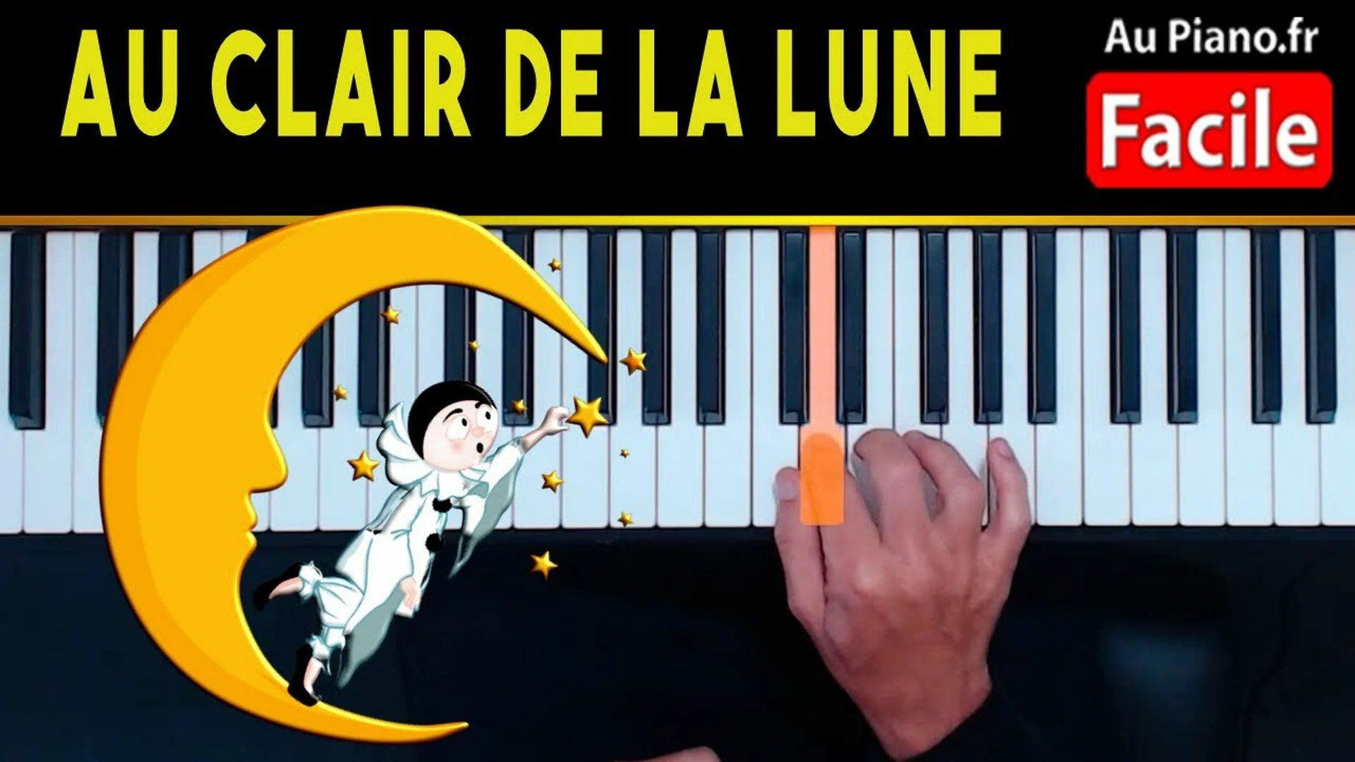 Au clair de la lune Piano Tuto