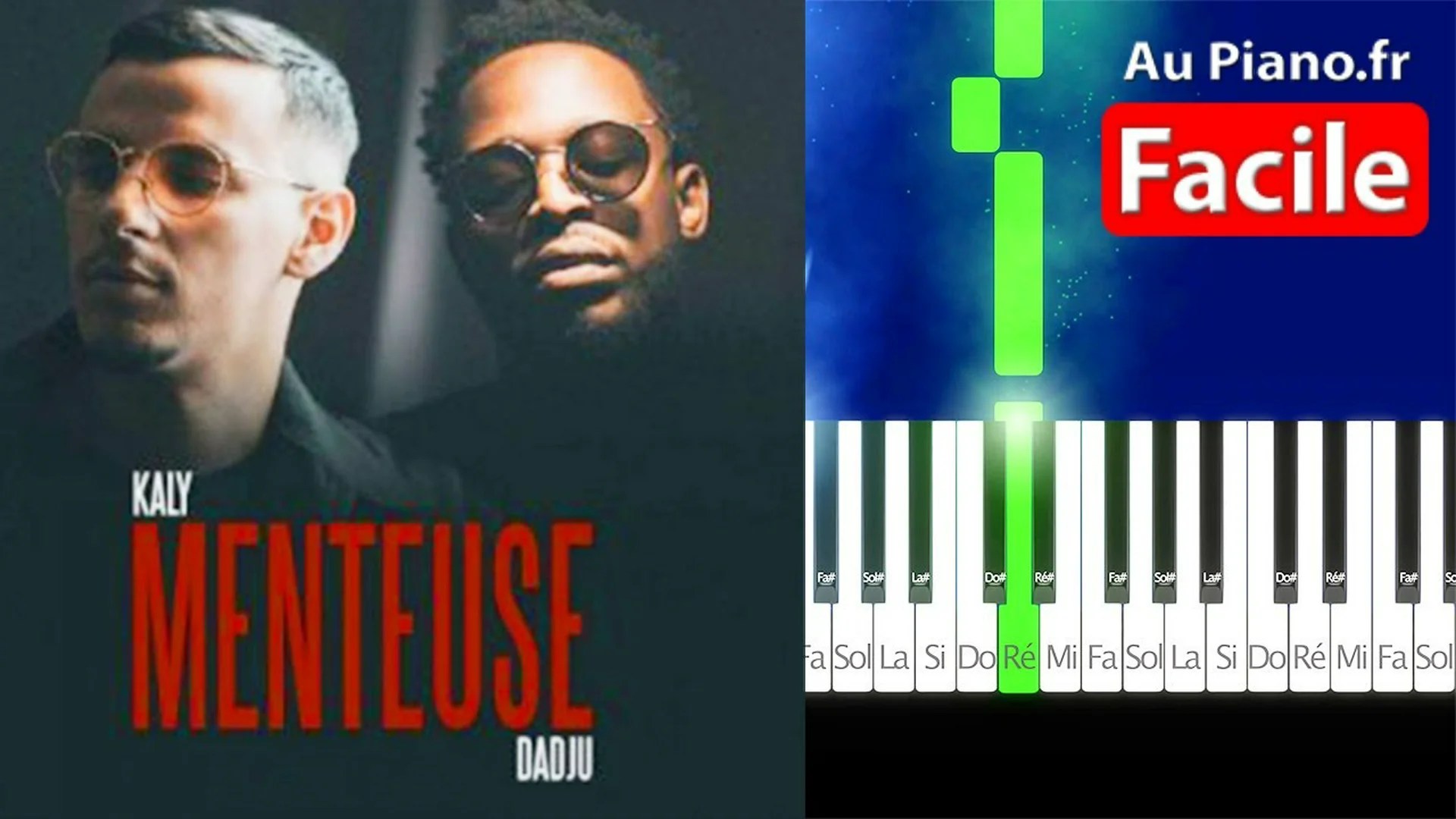 Kaly (ft. Dadju) – Menteuse Piano Cover Tutorial Instru (AuPiano.fr)