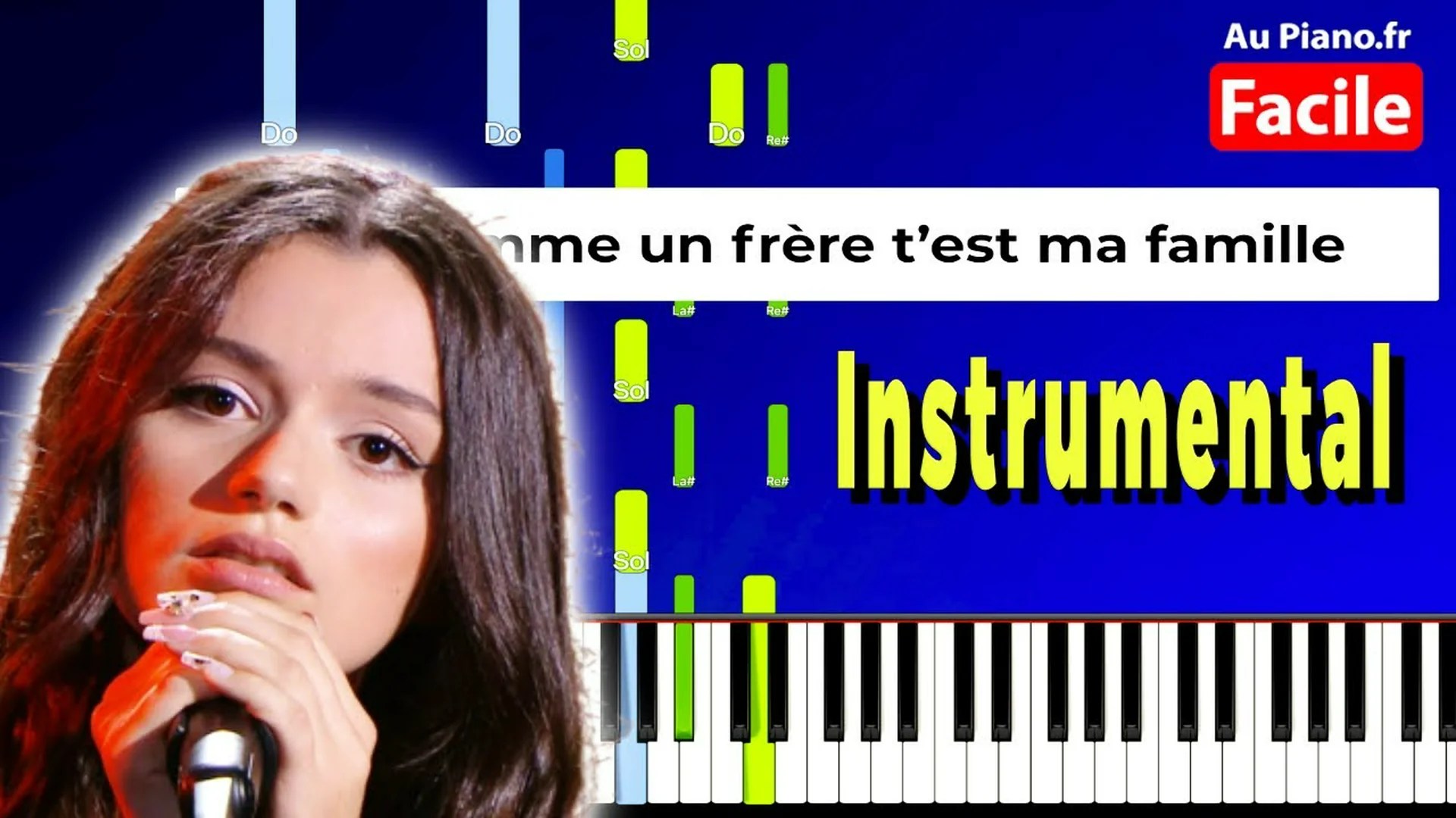 Nour – Comme un frère – Piano Accompagnement Instrumental