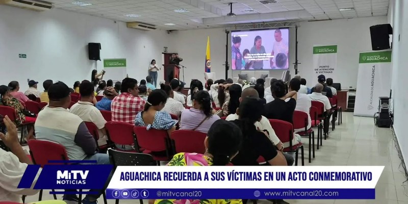 Aguachica recuerda a sus víctimas en un acto conmemorativo