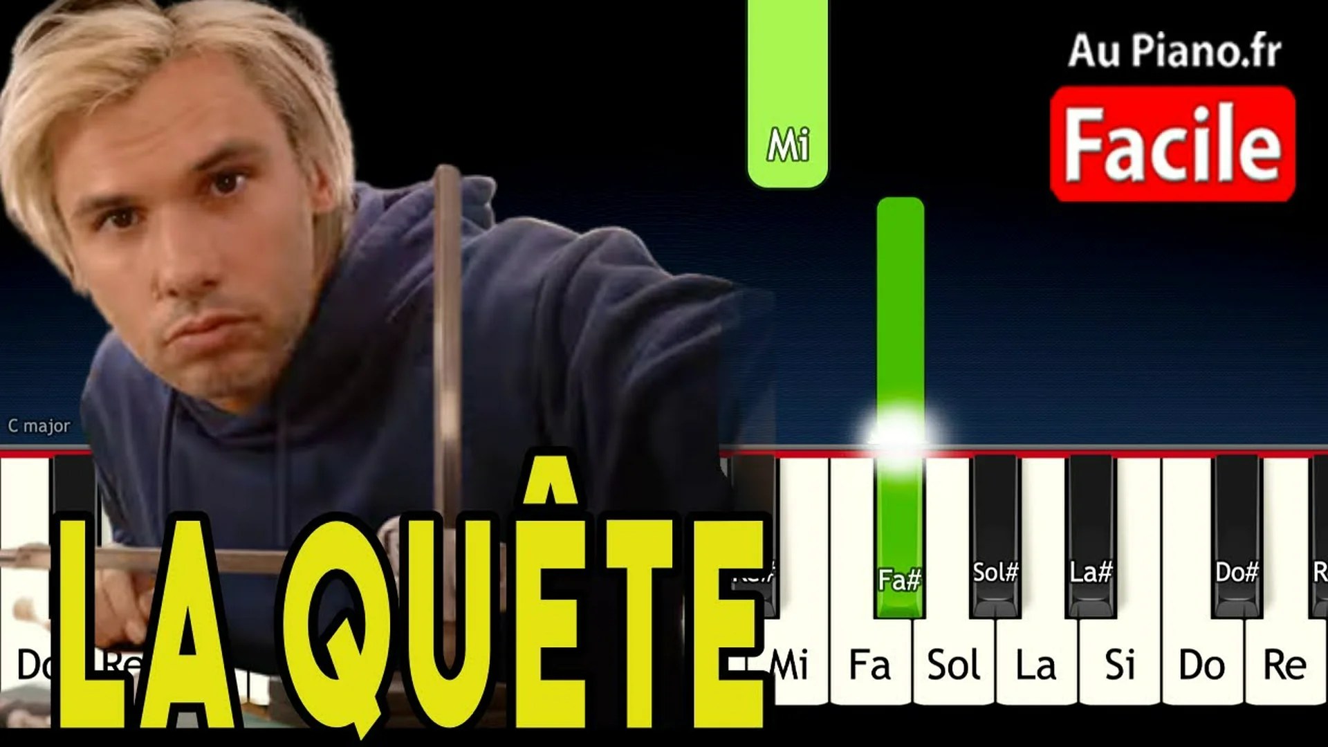 OrelSan – La Quête – Piano Tuto très FACILE (Au Piano.Fr)