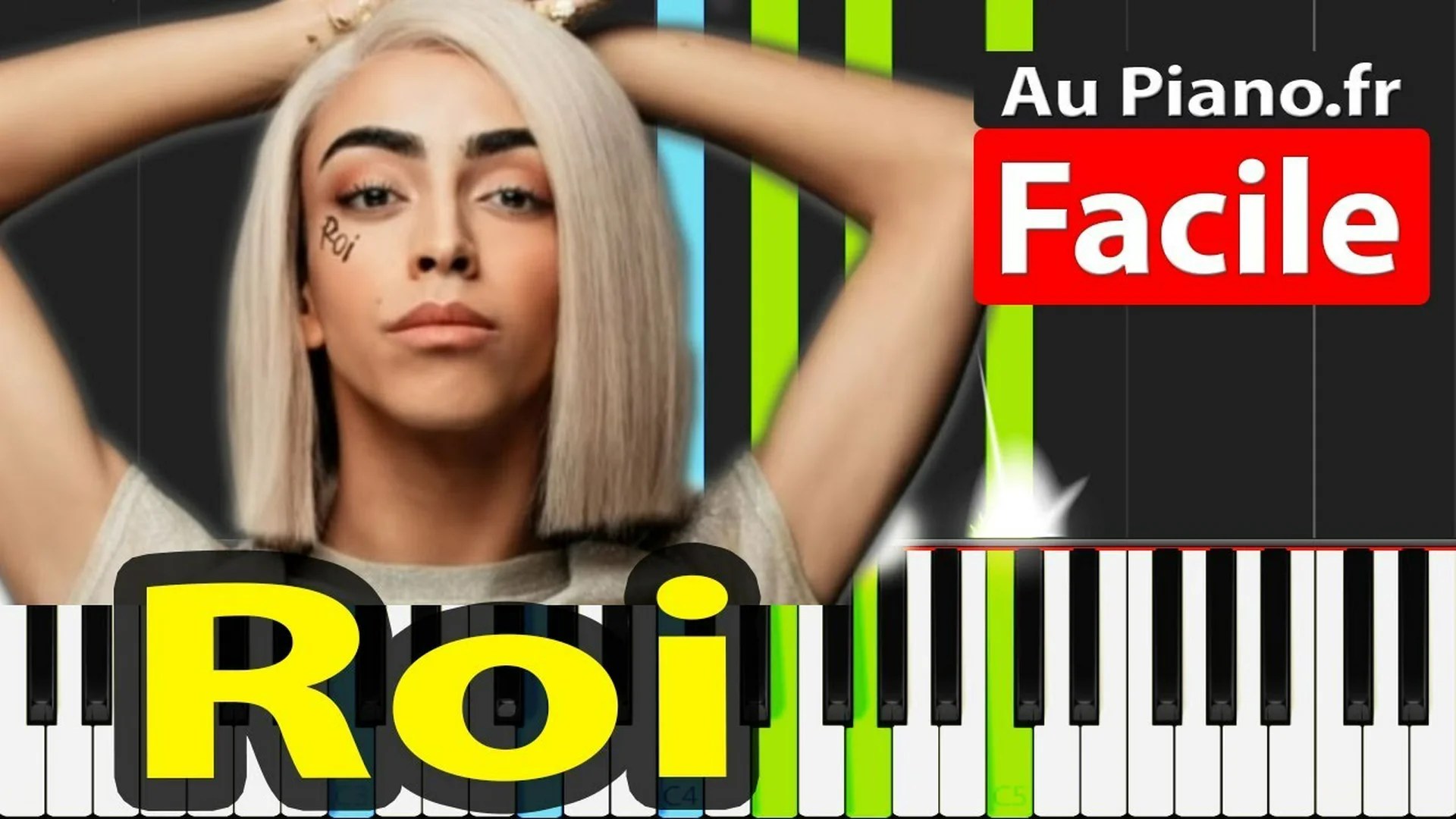 Eurovision 2019 – Bilal Hassani – Roi Piano Facile avec Lyrics