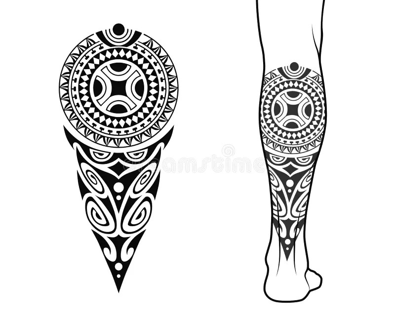 Maori Tribal Style Tattoo Pattern Fit For A Neck, Back, Chest. With Example On Body. Stock Vector - Illustration Of Culture, Human: 192283042 640_x_800_jpg