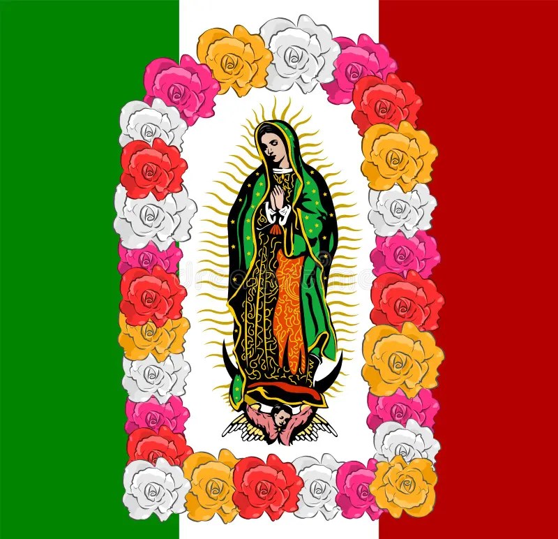 Mexican Virgin Of Guadalupe - Color Vector Stock Vector - Illustration Of Maria, Colorful: 32541406 771_x_800_jpg
