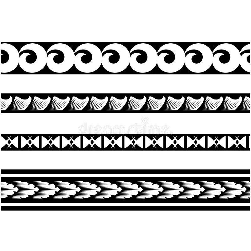 Polynesian Tribal Tattoo Designs, Polynesian Armband Or Forearm Make A Stencil Tattoo. Design Tribe Border. Stock Vector - Illustration Of Ethnic, White: 142936094 800_x_800_jpg