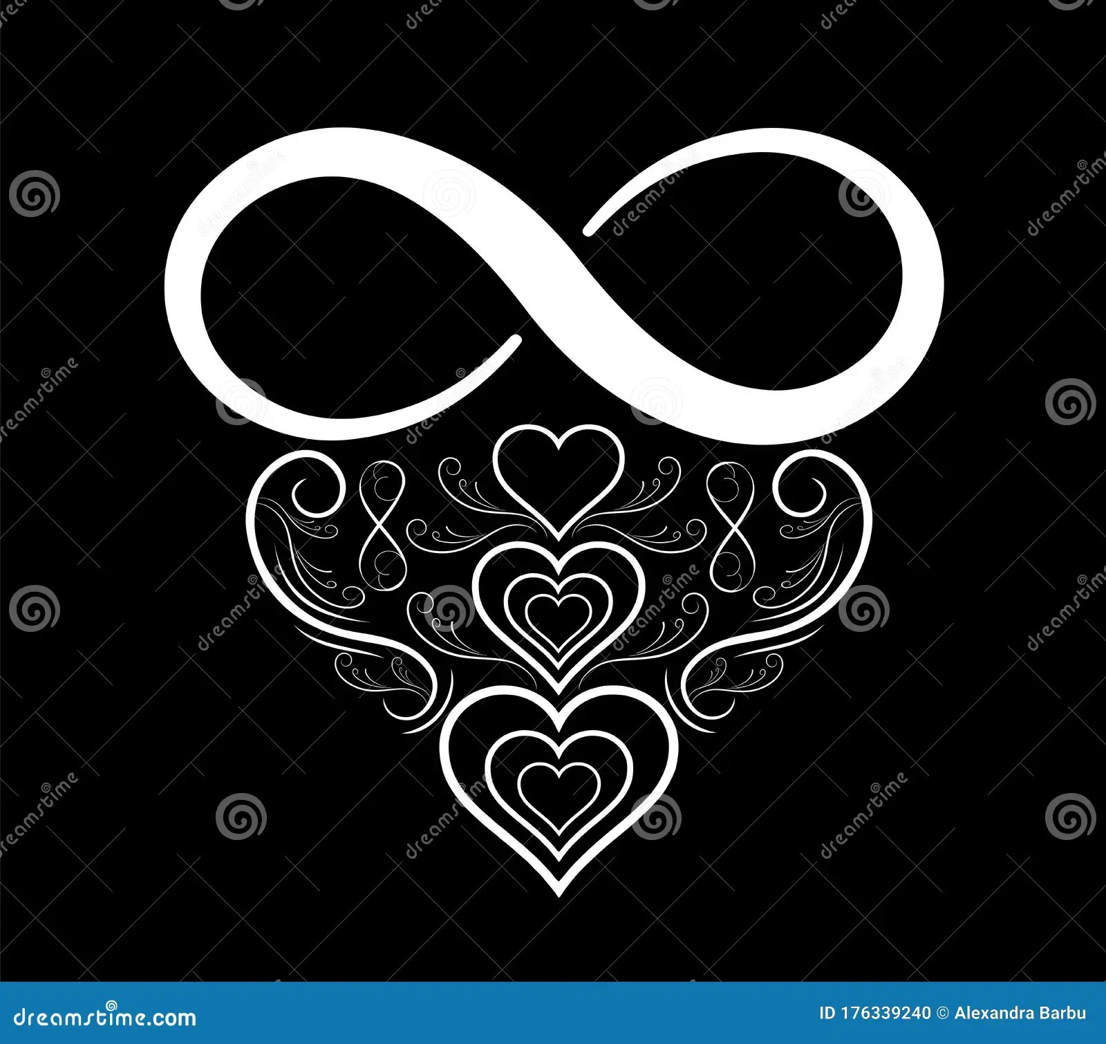 Infinity Heart Logo Tattoo Vector Stock Vector - Illustration Of Abstract, Glamour: 176339240 1510_x_1600_jpg