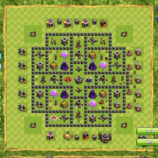 Kumpulan Formasi Base Clash of Clans Terbaik Town Hall Level 1 Sampai 10 |  Tips Dani