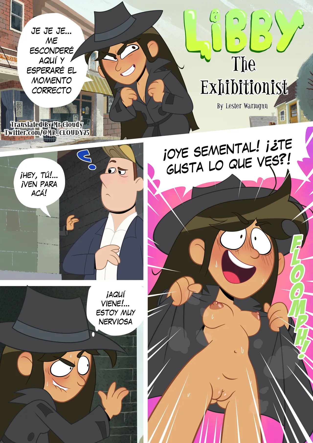 Porn comics exhibitionism