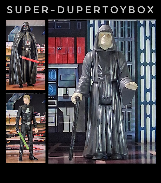 Saga Legends Luke Skywalker, Disney Rebels Darth Vader, Retro Collection Emperor Palpatine Saga Legends Luke Skywalker, Disney Rebels Darth Vader, Retro Collection Emperor Palpatine