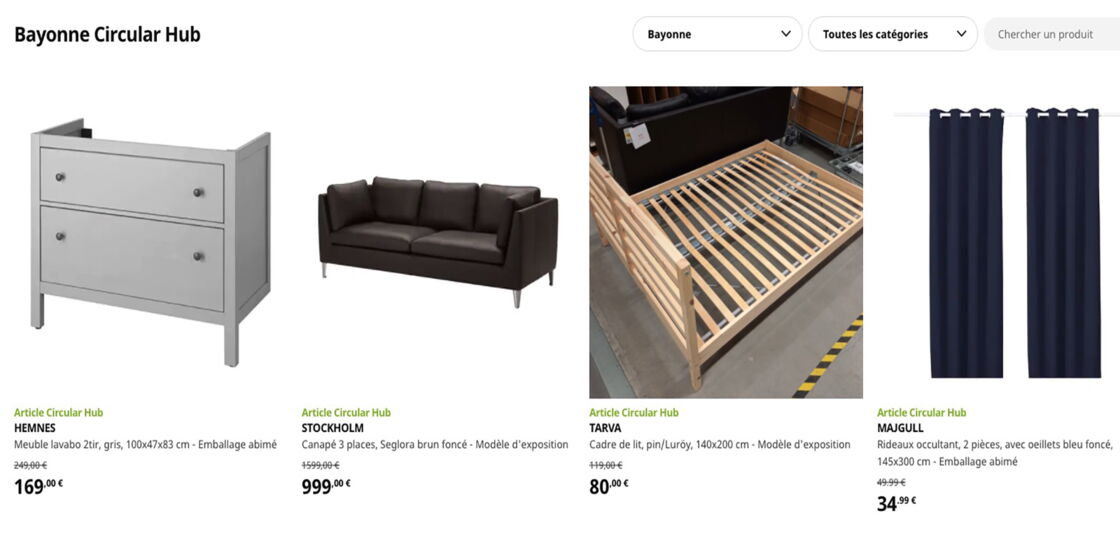 Chez Ikea, vous pouvez maintenant réserver en ligne des meubles d&rsquo;occasion