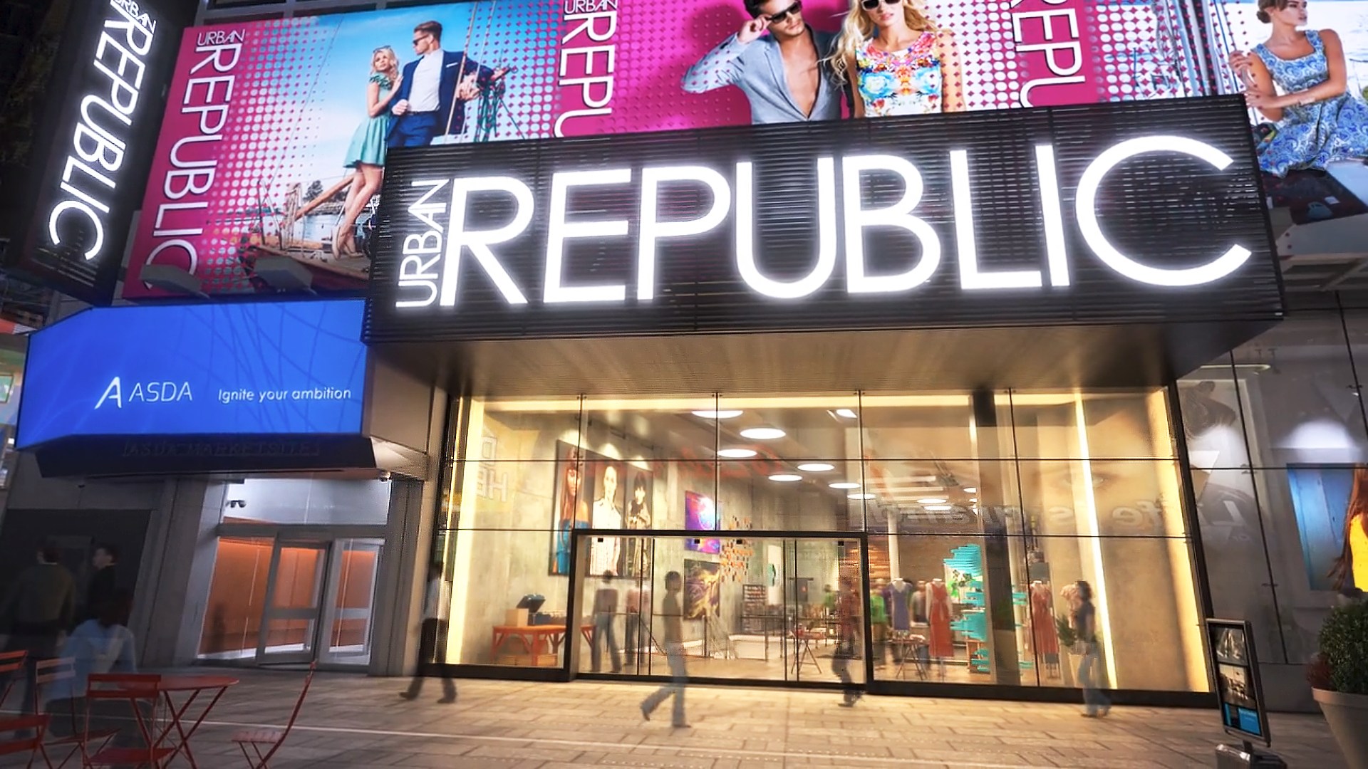 City 3d Model Animation Of Times Square Trinity Animation