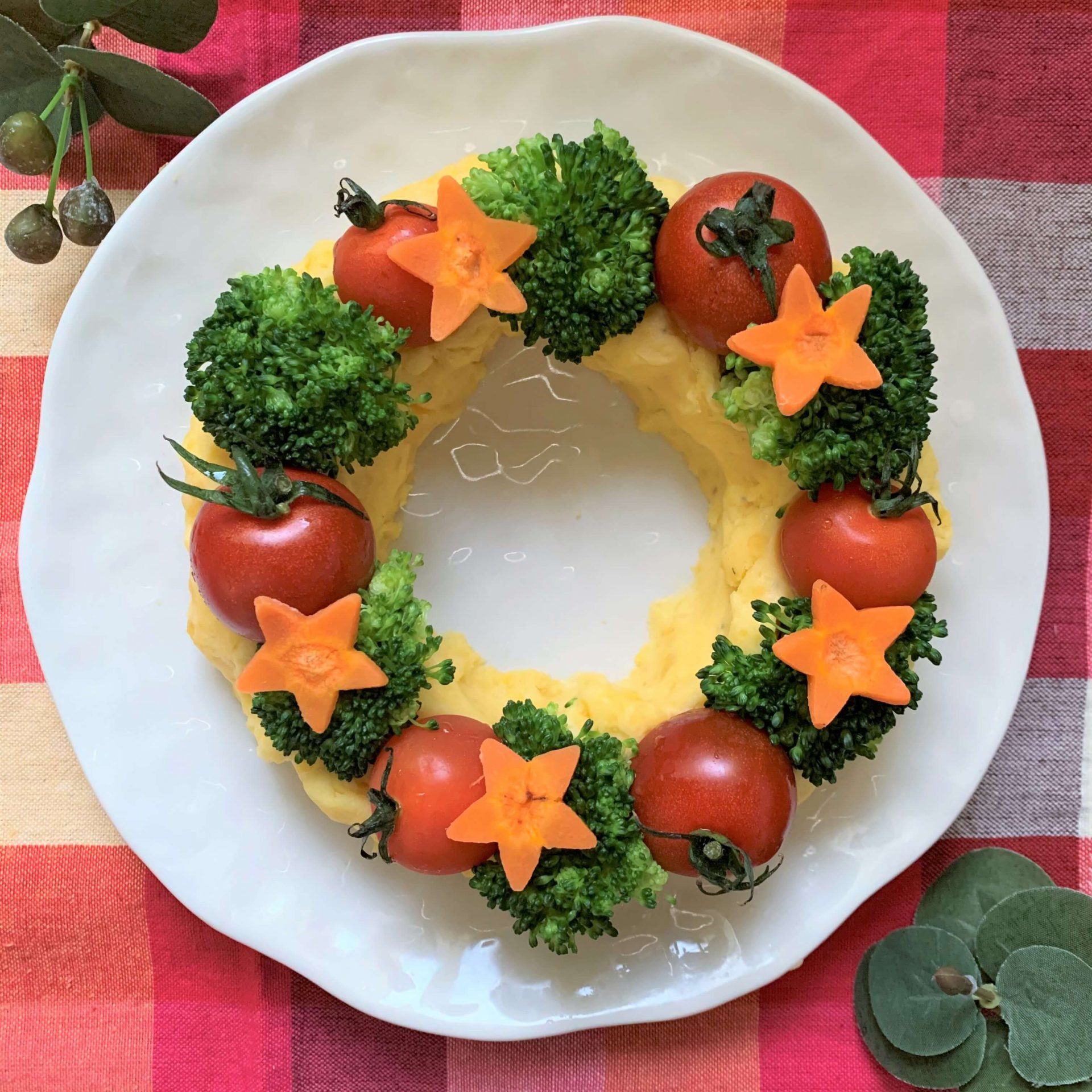 クリスマスに☆ポテトサラダのリース