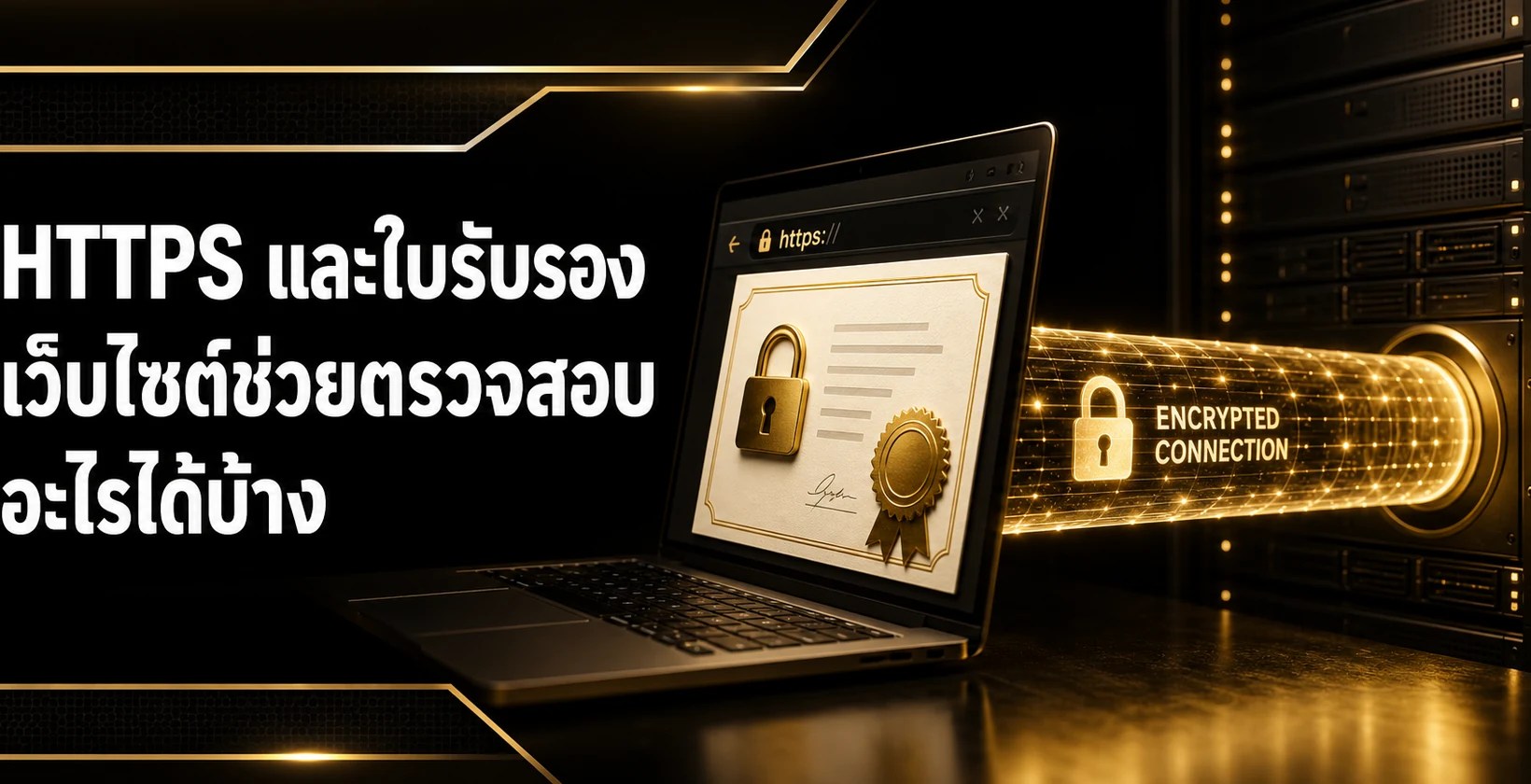 HTTPS และใบรับรองช่วยเข้ารหัสการเชื่อมต่อแต่ไม่ยืนยันความน่าเชื่อถือทั้งหมด
