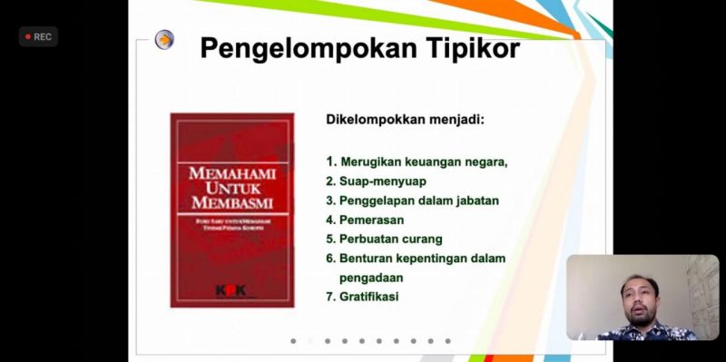 Jelaskan Pengelompokan Tipikor Lewat Webinar Pendidikan Anti Korupsi -  Universitas Muhammadiyah Sidoarjo