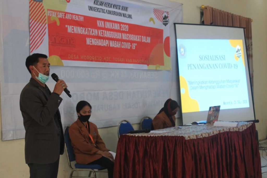 Sosialisasi Covid-19 Jadi Program Kerja KKN Kelompok 42 Di Desa Mororejo -  Universitas PGRI Kanjuruhan Malang