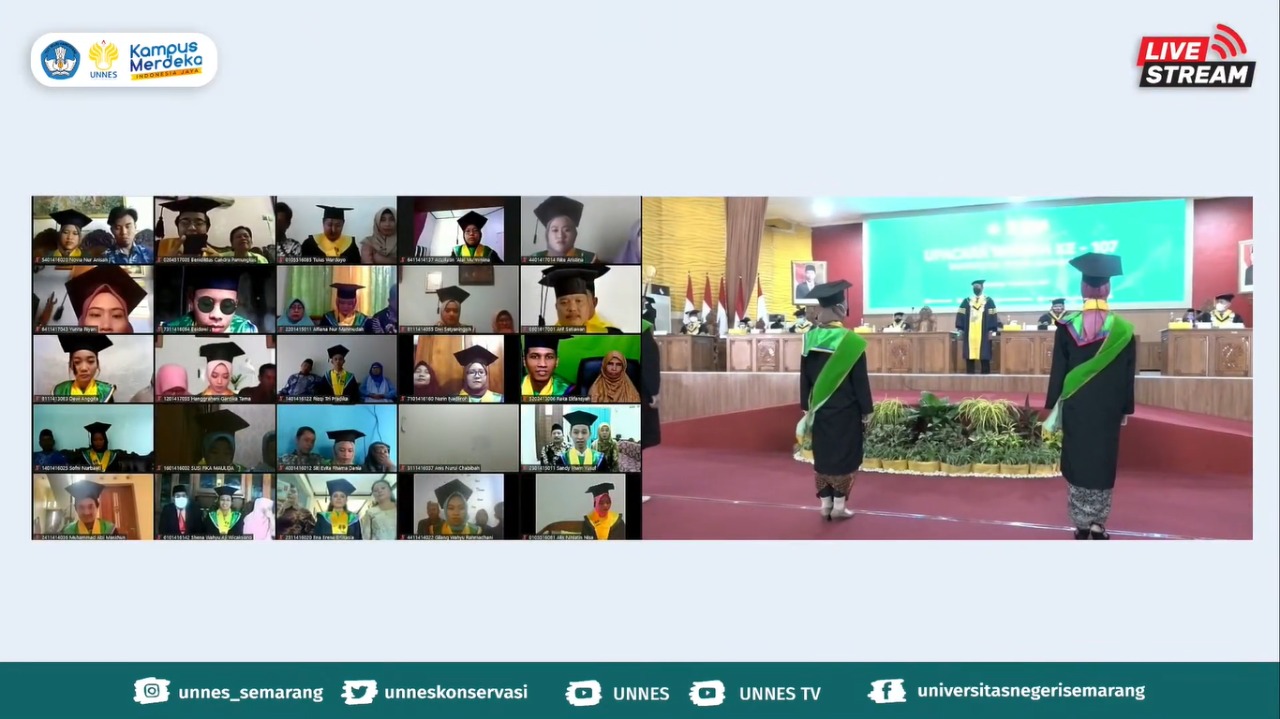 Wisuda Ke-107 UNNES, Rektor: Pembelajar Tidak Boleh Puas Hanya Menguasi  Ilmu Pengetahun
