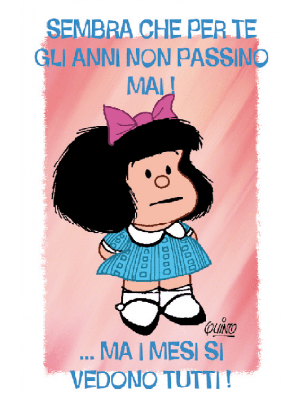Piu Veloce Mafalda Compleanno