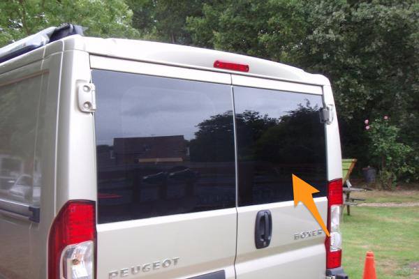 Fiat Ducato Offside Back Door Glass In Privacy Tint Vanpimps