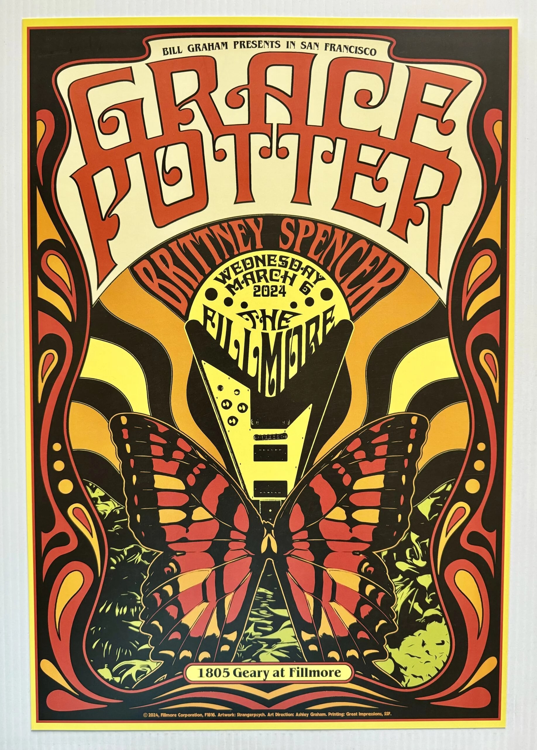 Music concert posters  authentic handbills  visible vibrations