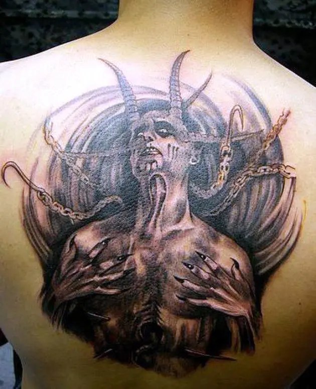 Devil Tattoo: Meaning, Photos And Sketches On The Arm And Back 775_x_630_jpg