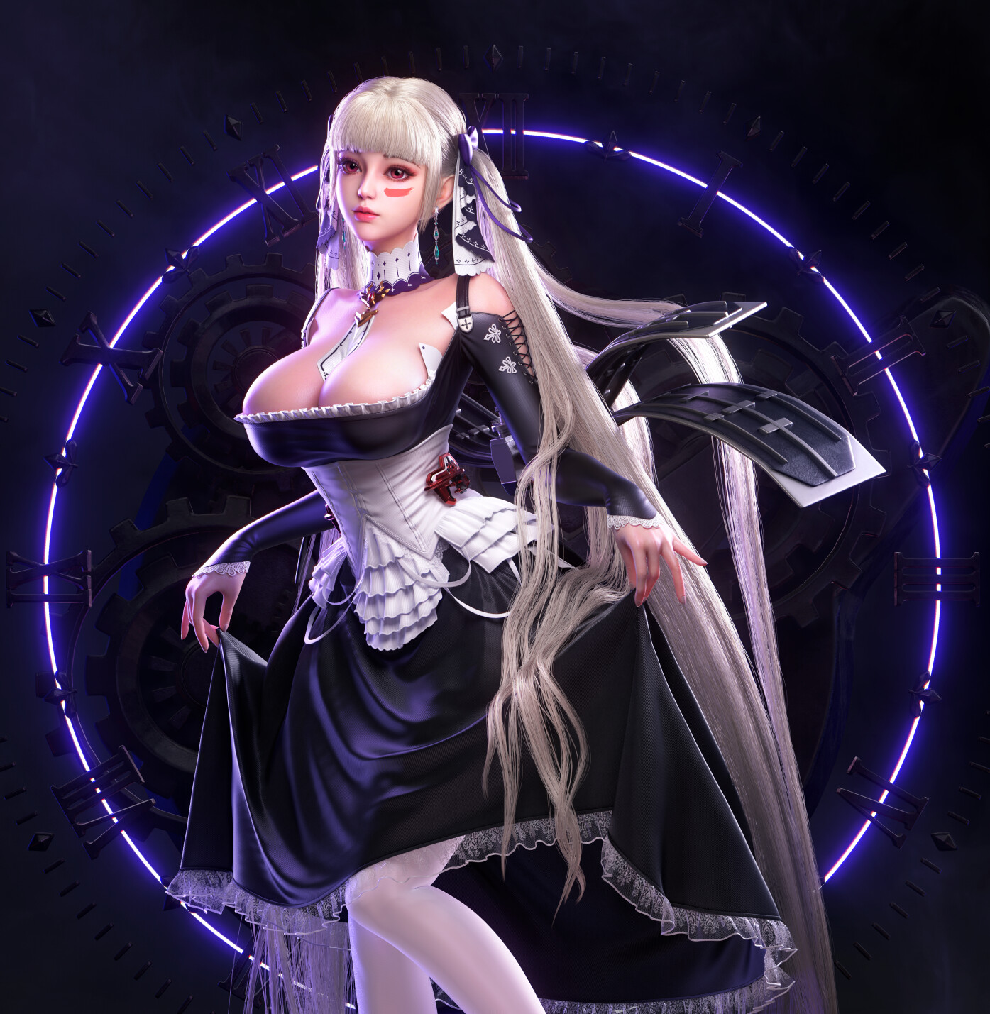 Maid big boobs