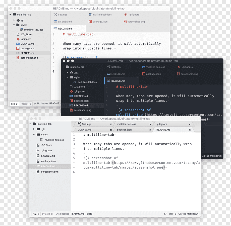 Atom Github Plug In Computer Software Github Text Multiple Media Png Pngwing