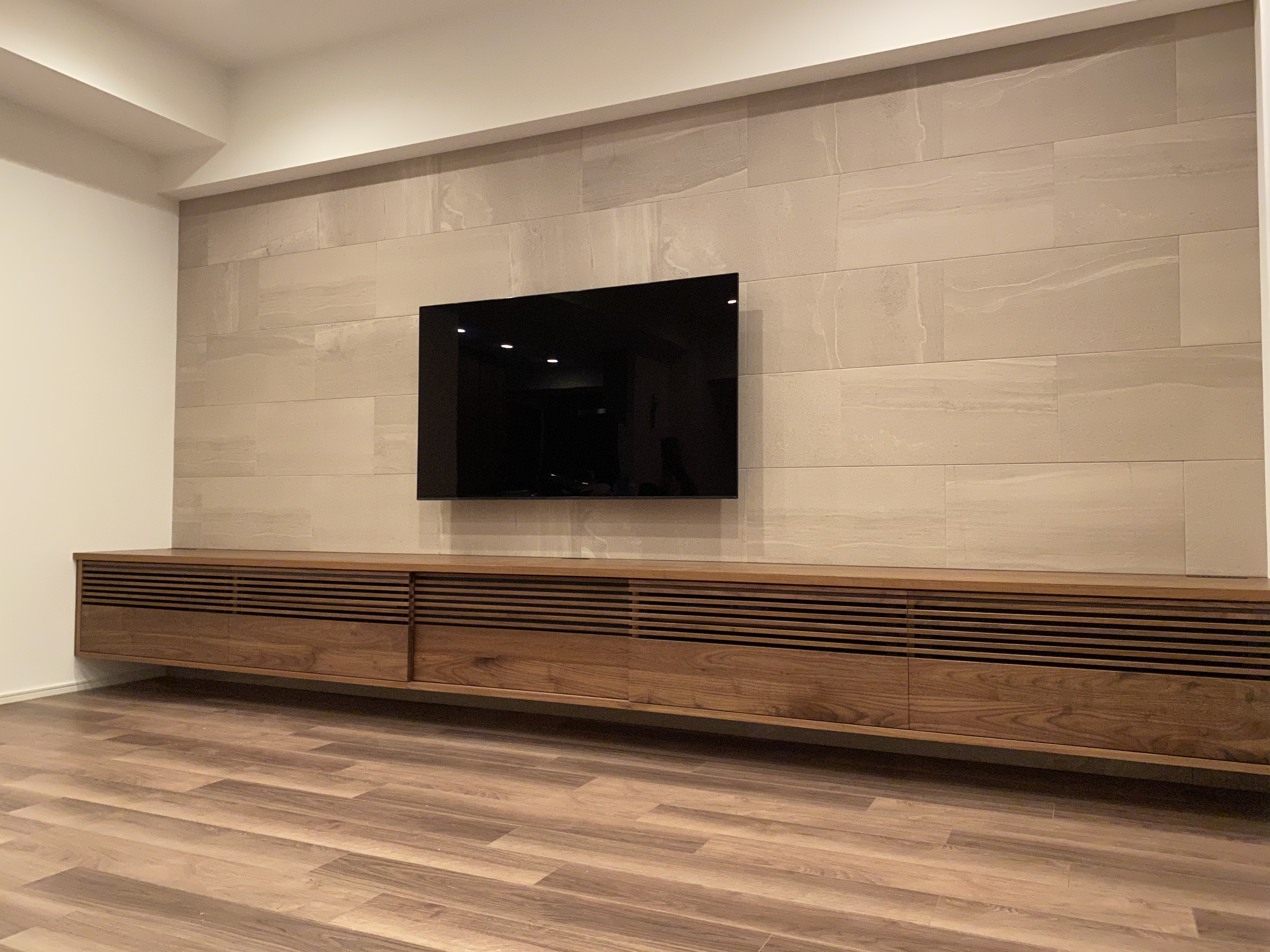 フロートテレビボード 壁掛け テレビ台 造作家具