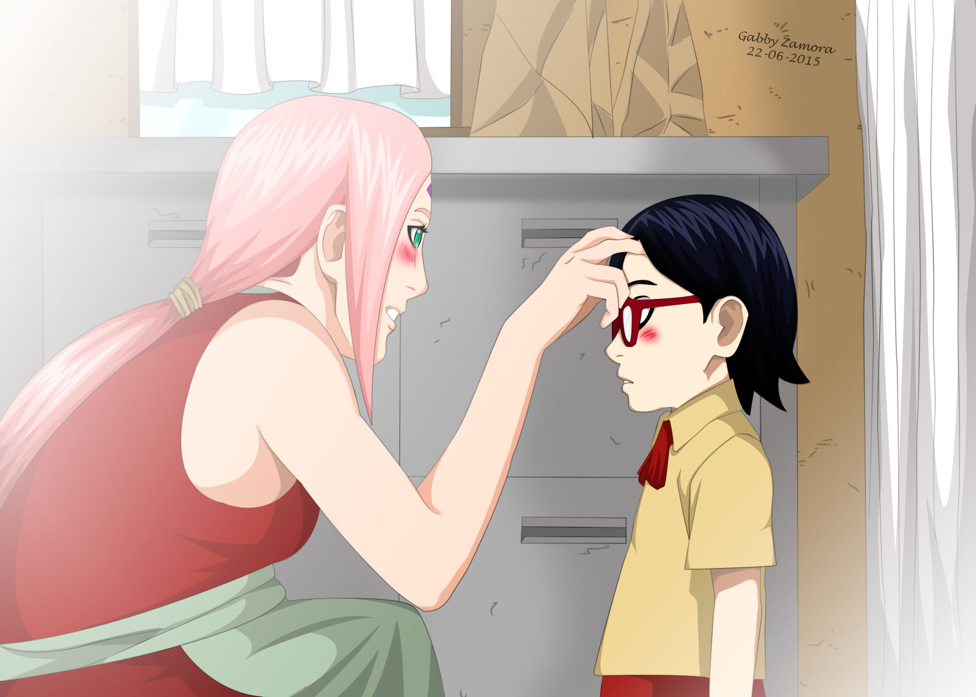 sakura e sarada transando