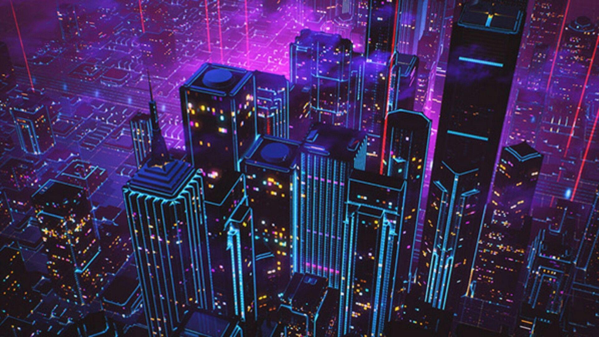Retro Neon City Wallpapers Top Free Retro Neon City Backgrounds Wallpaperaccess