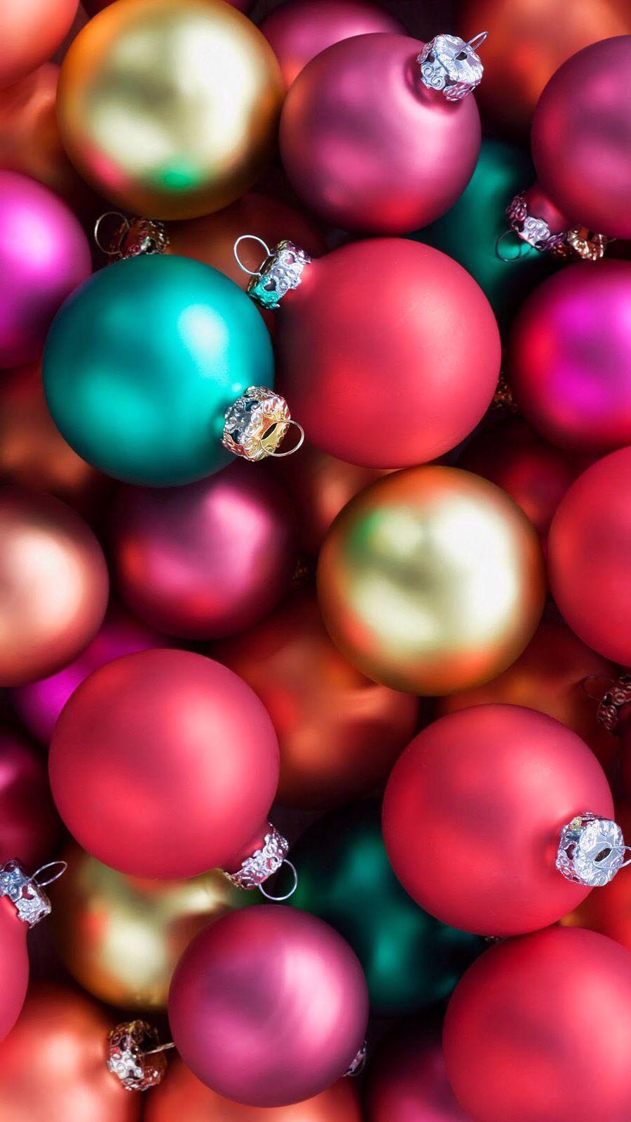 Christmas ornaments iphone wallpaper