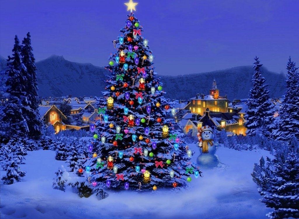 Free desktop wallpaper christmas scenes