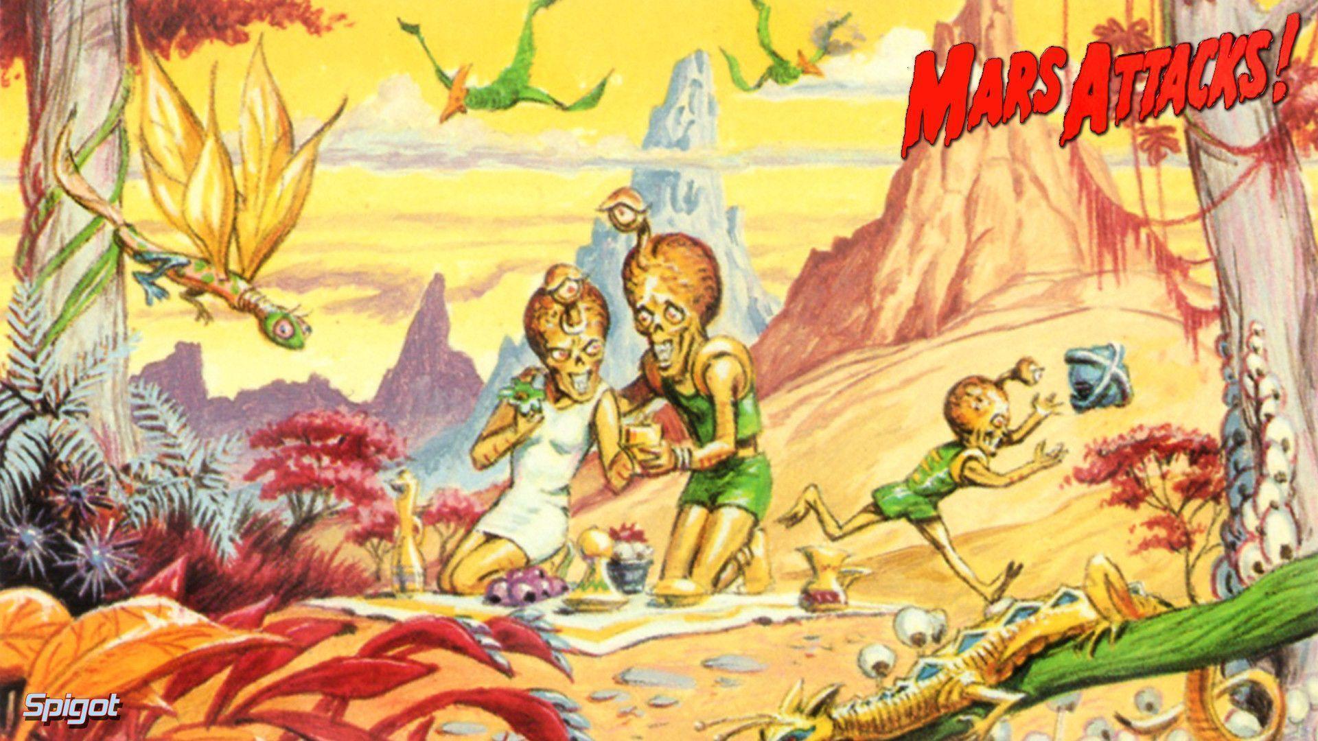 Mars attacks wallpaper