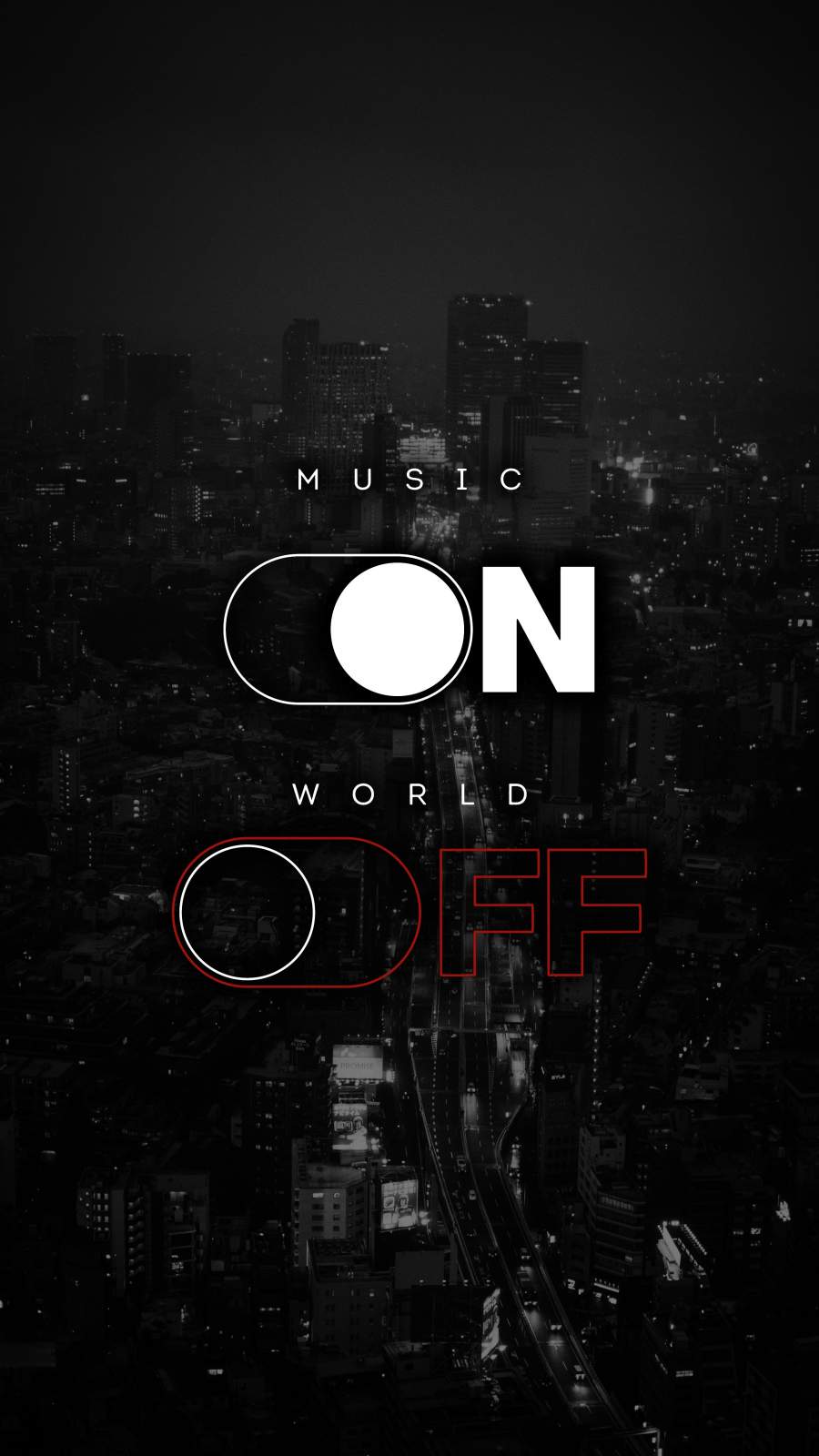 Music on world off wallpaper