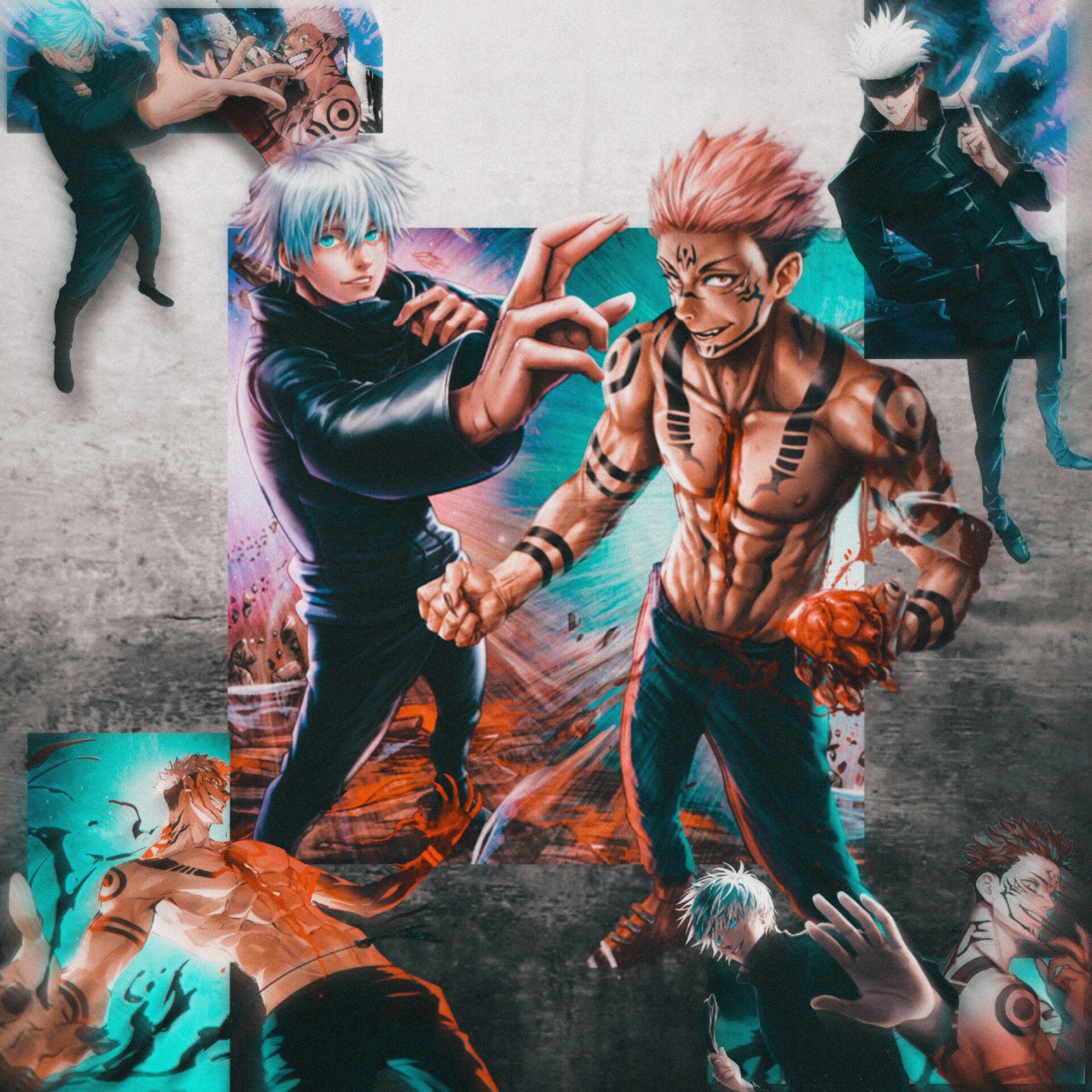 Gojo vs sukuna wallpaper