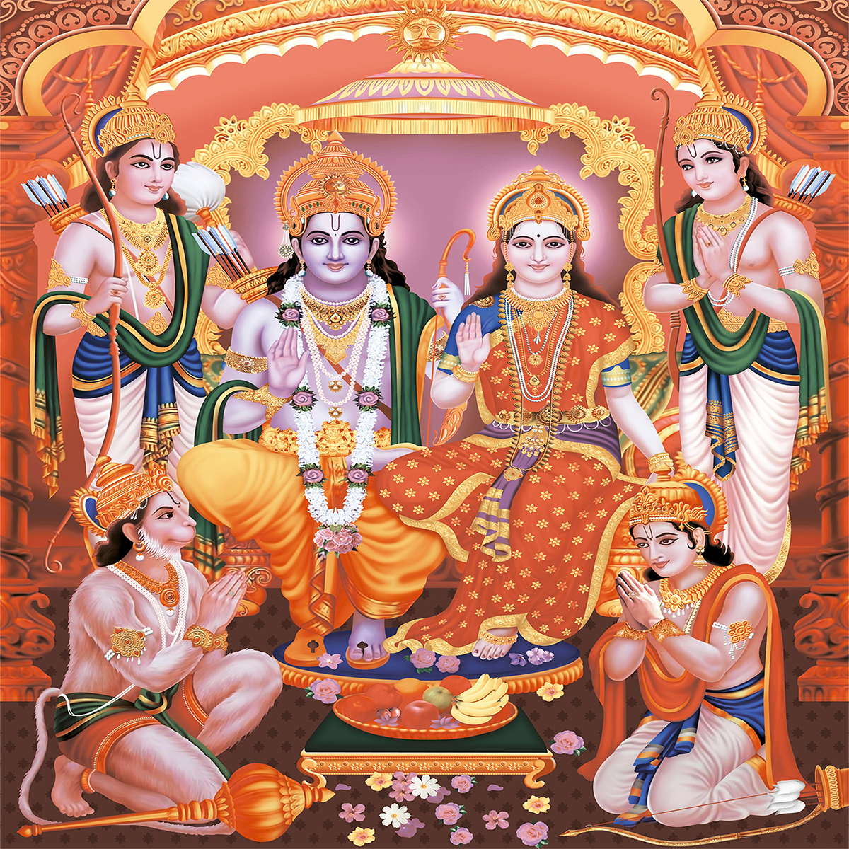 Shri ram darbar image hd wallpaper