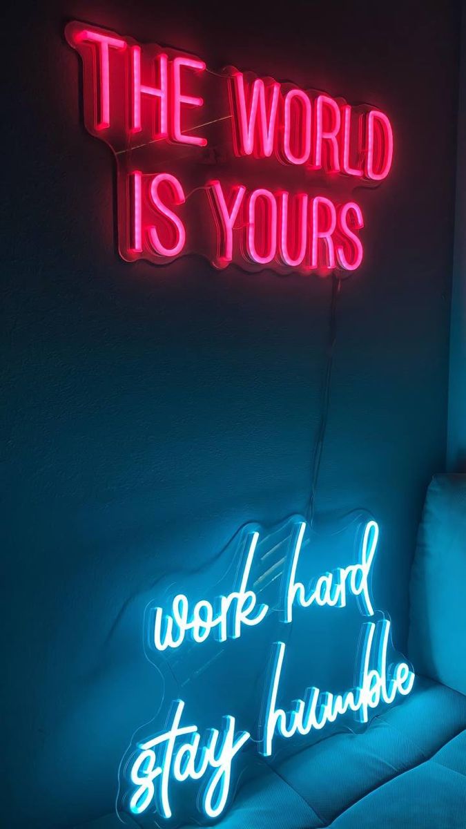 Neon quotes, Neon signs, Neon signs quotes. Neon quotes wallpaper