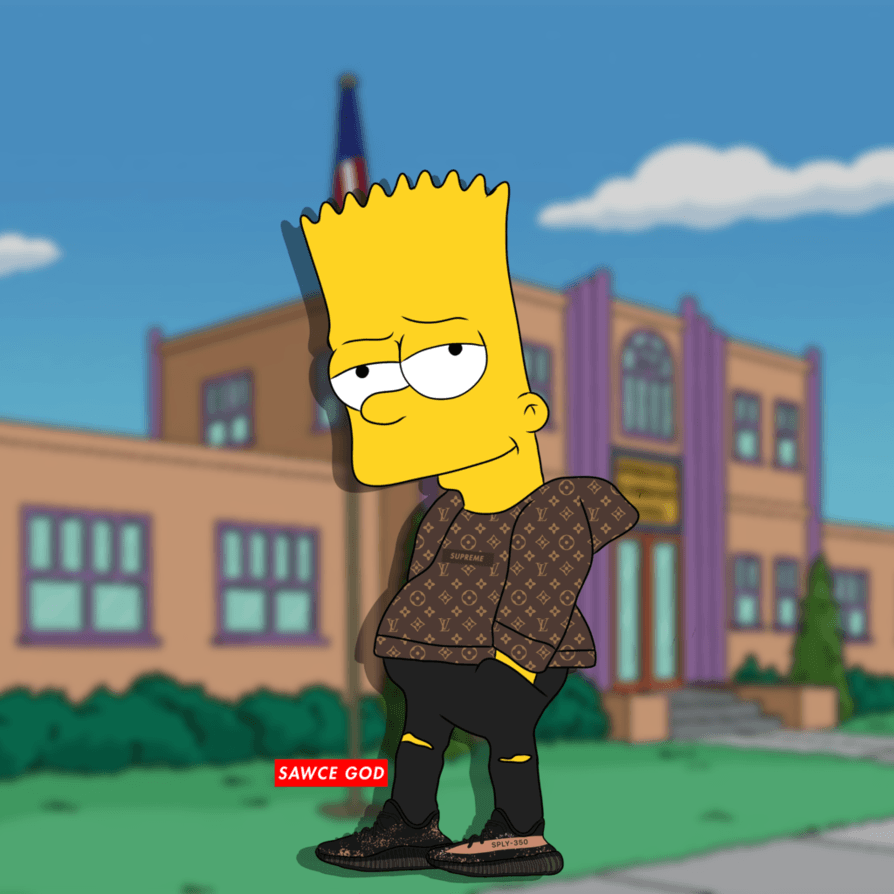 Bart simpson supreme wallpaper