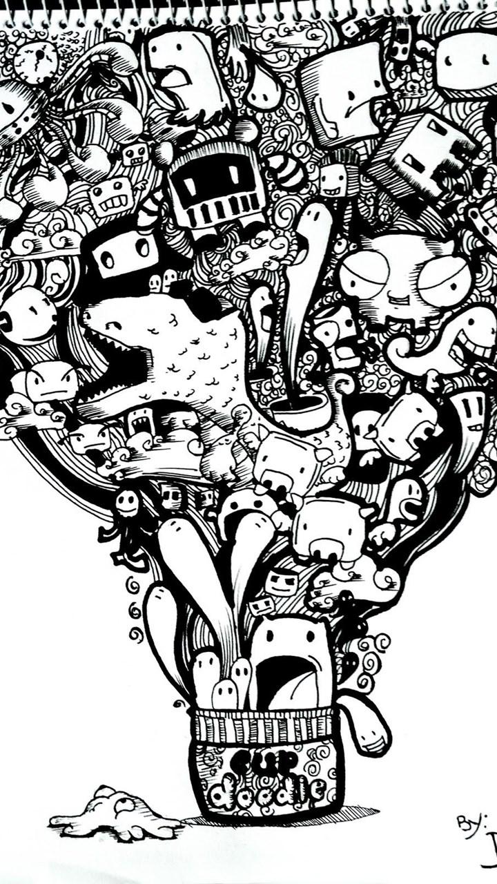 Doodle Art Iphone Wallpapers Wallpaper Cave
