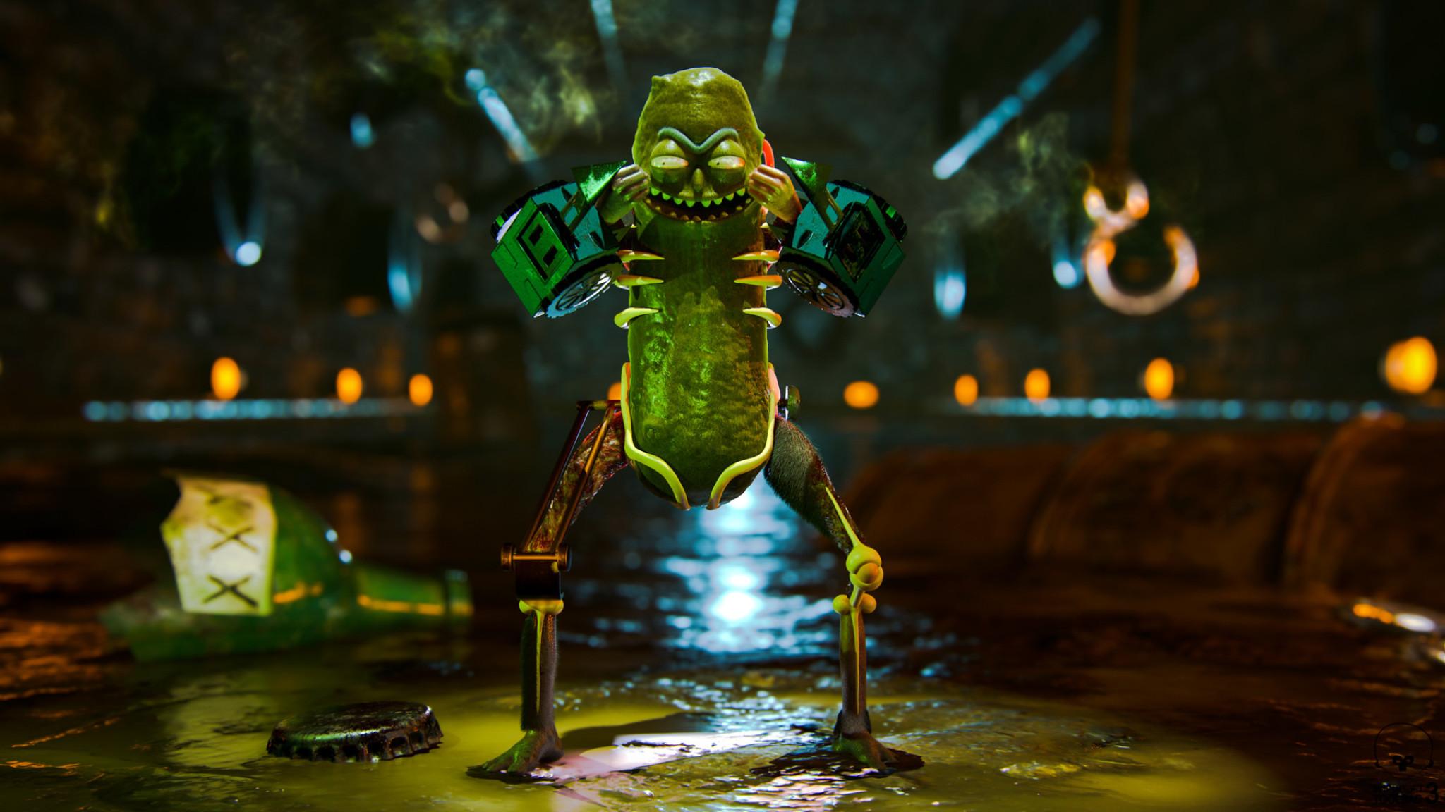 Wallpaper pickle rick