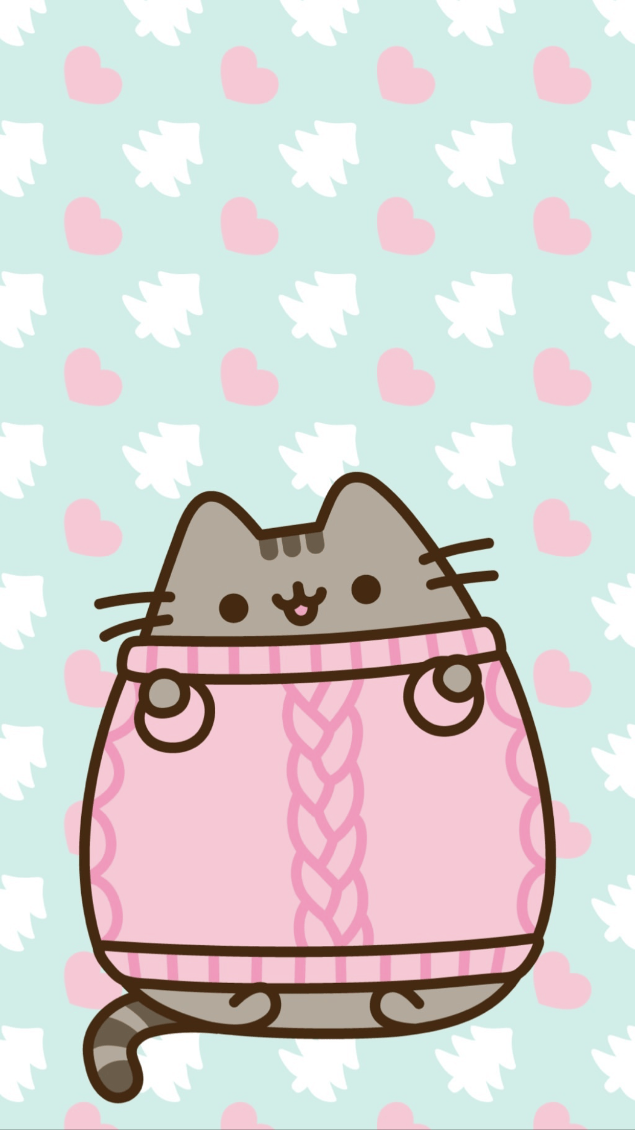 Pusheen spring wallpaper