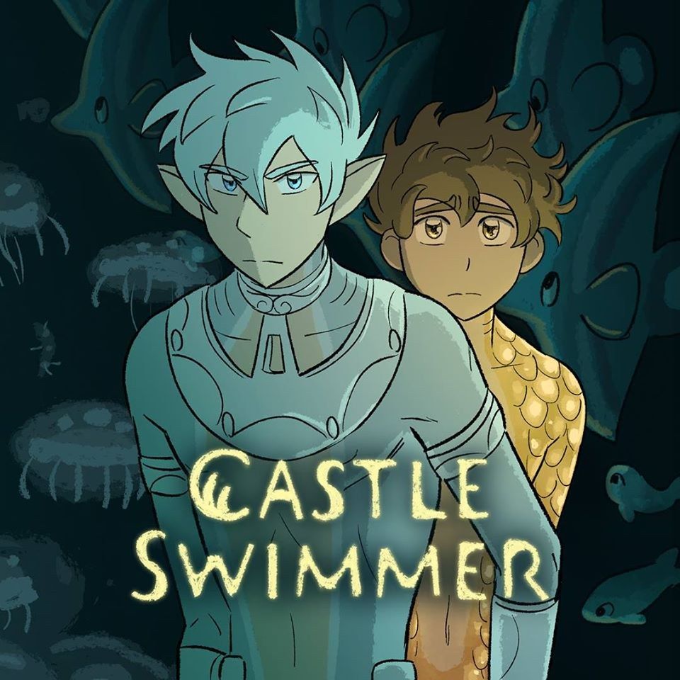 Castle swimmer wallpaper