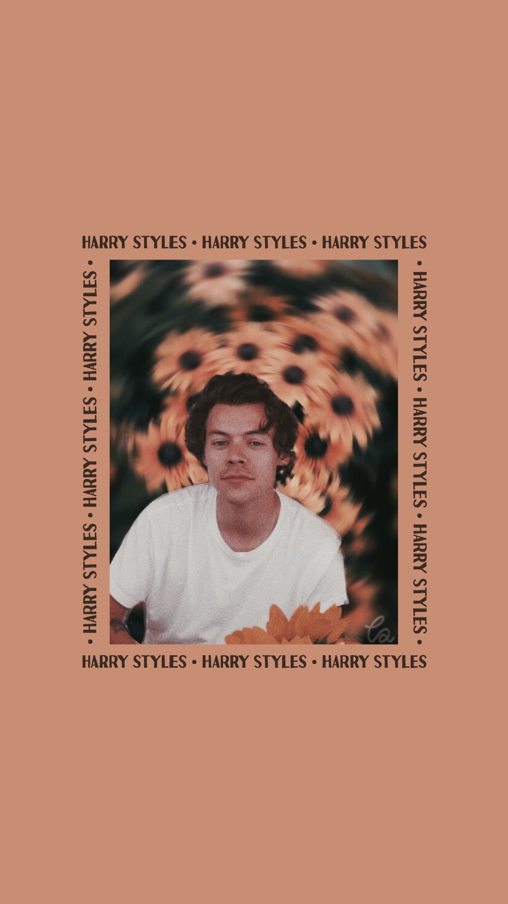 Harry styles wallpaper golden