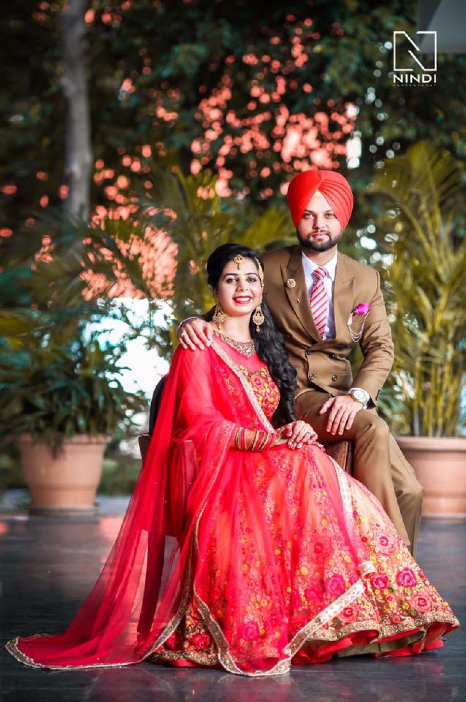 Punjabi couple poses