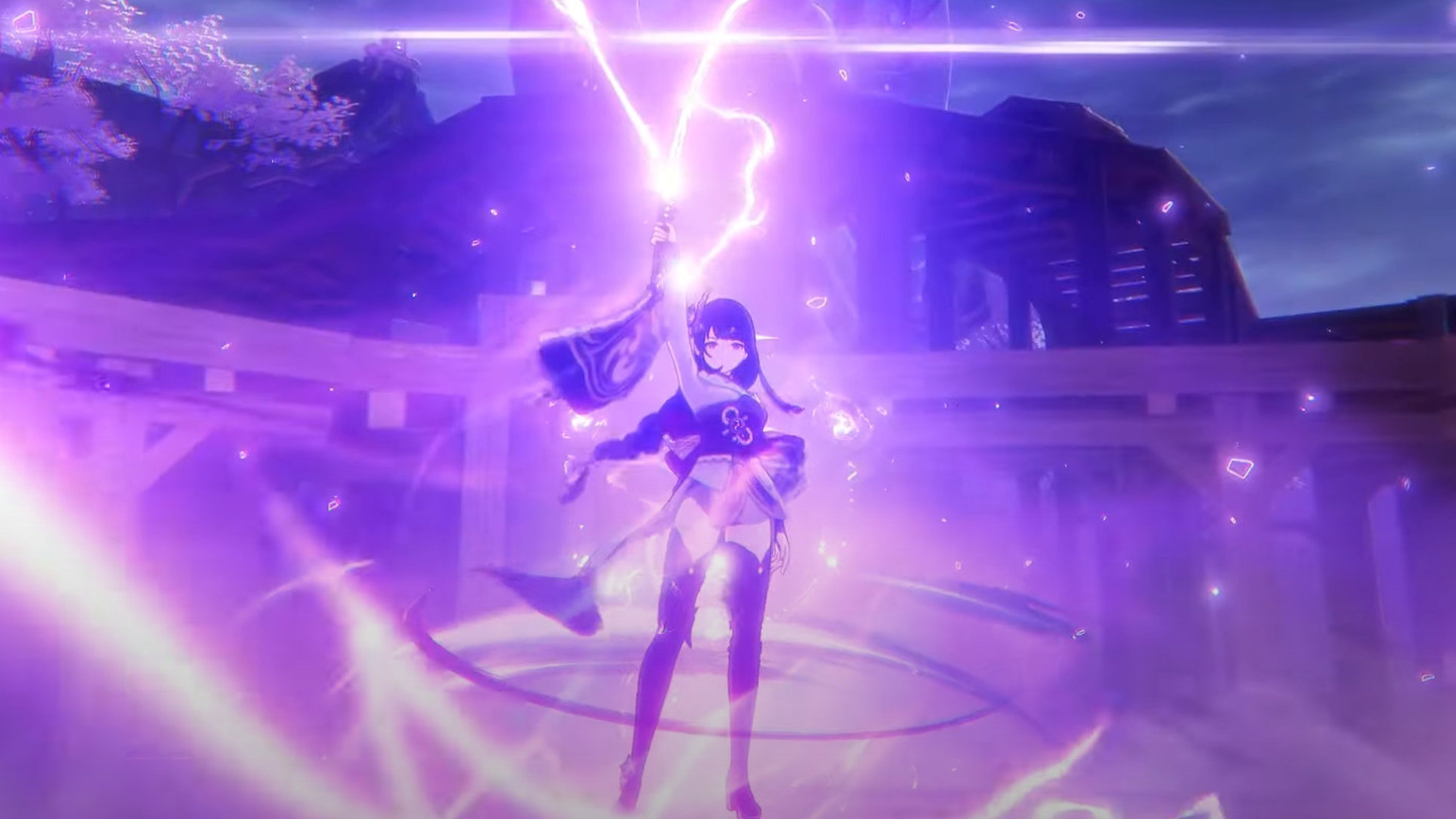 Raiden shogun wallpaper 4k